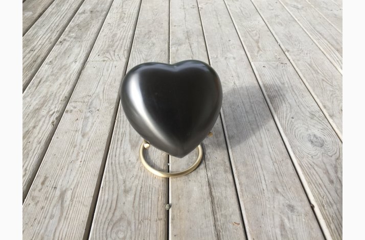 Medium messinghjerte uten poter, opp til ca 10 kg