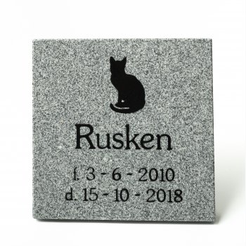 Gravstein, firkantet