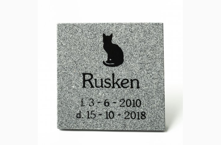 Gravstein, firkantet