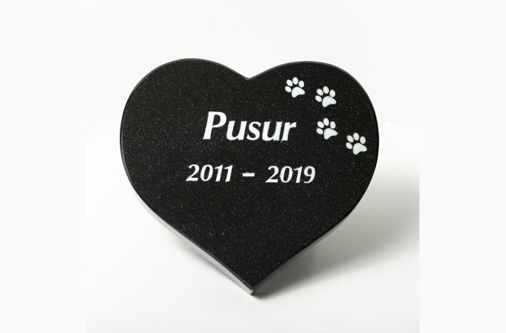 Gravsteiner, hjerteformet