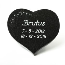 Gravsteiner, hjerteformet