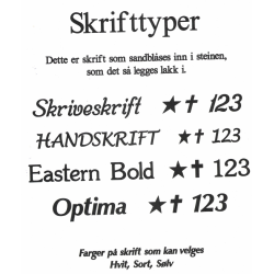 Gravsteiner, hjerteformet