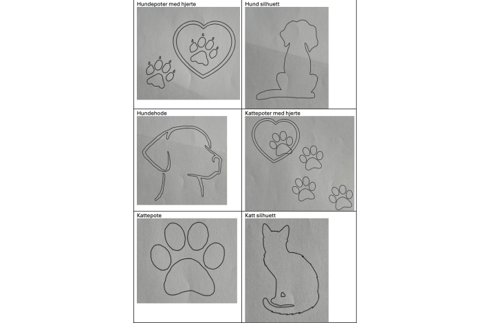 Gravsteiner, hjerteformet